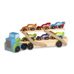Camion de transportare a automobilelor lemn Melissa&Doug