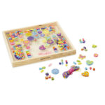 Set de creatie mergele lemn Flori si fluturi Melissa&Doug - imagine 2