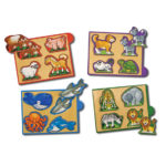 Puzzle lemn mini Animale Melissa&Doug - imagine 2