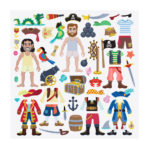 Album cu abtibilduri Pirati Melissa&Doug - imagine 3