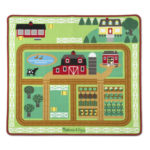 Covoras Ferma 100cm*91cm cu accesorii Melissa&Doug