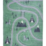 Covoras copii Little Western 100x140cm Nattiot