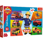 Puzzle - "100" 5+ Sam's vehicles /Fireman Sam Trefl