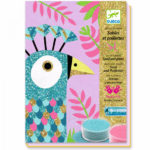 Set de cretie cu nisip si sclipici , pasarele Djeco