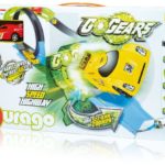 Set de joc GoGears "Cotitura abrupta"(masina,drum,mecanizm inertie) Bburago