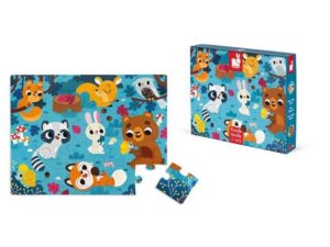 Puzzle tactil - Animalute de padure JANOD - imagine 3