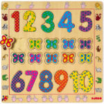 Puzzle educative din lemn - Cifre Djeco