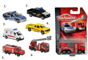 Majorette auto SOS 7,5 cm (6-asort.)