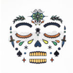 Set stickere pentru fata copii  Craniul  Djeco — изображение 2