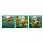 Puzzle - "3in1" 4+Lumea dinisaurilor Trefl