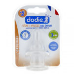 Tetina silicon,cu 3 modalitati de reglare,flux maxim,6 luni +,2buc DODIE