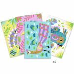 Set de cretie cu nisip si sclipici , pasarele Djeco - imagine 4