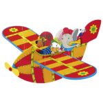 Avion balansator cu animale Goki