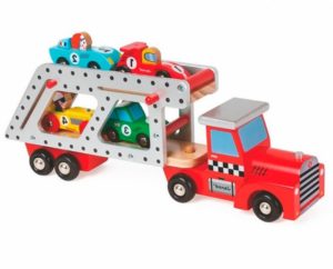 Transportator cu 4 masini din lemn JANOD