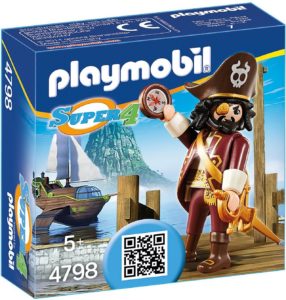 Super 4 Piratul cu barca Playmobil