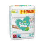 PAMPERS BABY WIPES 80 SENSITIVE 3+1 GRATIS