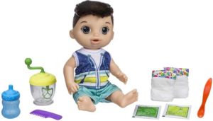 Bebe "Lingurita" Baby Alive baietel (bruneta) Hasbro - imagine 2