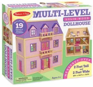 Casa lemn papusi cu accesorii