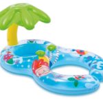 Colac gonflabil inot cu parasolar (mama+copil) INTEX