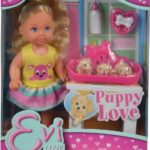 Simba papusa Evi cu catelus 12 cm