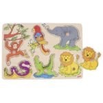 Puzzle cu sunet animale zoo