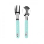 Lingura cu Furculita din otel NEW BabyOno