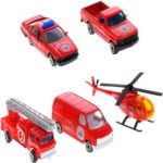 Welly 1:60 metal Set "5 MASINI POMPIERI" - imagine 2