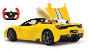Masina cu radiocomanda acoperis pliabil Ferrari 458 1:14 galben JAMARA - imagine 3