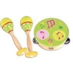Set Maracase din lemn și Tamburină Bontempi — изображение 2