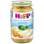 Pireu Peste cu brocoli si taietei in sos de frisca HiPP 220g