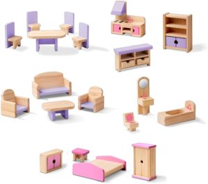 Casa lemn papusi cu accesorii — изображение 3