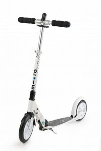 Trotineta alba Interlock Maxi MICRO