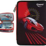 Penar MAPED Cars 2 sectii cu accesorii, blister