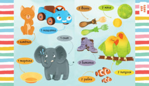 Primele carti ale copilului. Primele numere. Dictionar vizual CLEVER — изображение 2