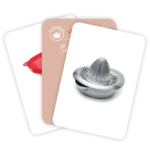 Carti de joc Montessori. Ustensile si unelte/vocabular. GAMA, 2016. - imagine 2