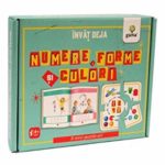 Invat deja numere, forme si culori. 4+. 8 mini puzzluri. GAMA.