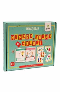 Invat deja numere, forme si culori. 4+. 8 mini puzzluri. GAMA.