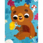Puzzle tactil - Animalute de padure JANOD - imagine 2