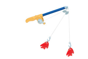 Set de joc - MAGNETIC - PESCUIT DELUXE (2 tije, 8 animale marine) BATTAT