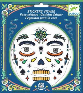 Set stickere pentru fata copii  Craniul  Djeco