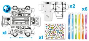 Set MAPED Creativ Mini, jucarii din hartie - imagine 2