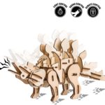 3D Puzzle Dinozaur Stegosaurus co motor mecanic cu sunete 12+ ROBOTIME