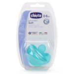 CHICCO suzeta totala din silicon Albastra, Roz 0-6M 1Buc