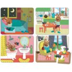 Puzzle lemn In casa 4 in 1 Vilac - imagine 2