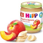 Pireu Banana si piersici HiPP 125 G