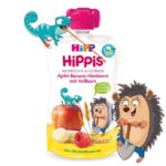 Surpriza din fructe (mere, banane, zmeura cu cereale integrate 6 luni 90g) HIPP