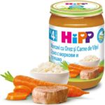 Pireu Orez cu morcovi si vitel HiPP 190 G