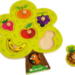 Puzzle din lemn "Fructe" JANOD