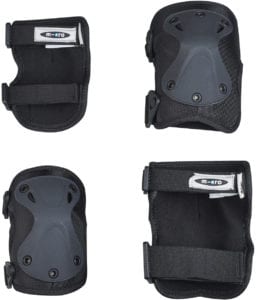 Aparatoare cote/genunchi negru M MICRO