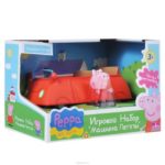 Set masina rosie cu figurina Peppa Pig